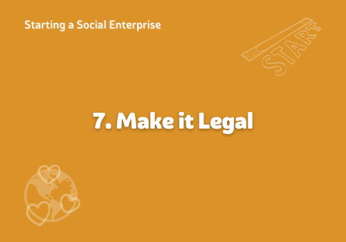 Starting a Social Enterprise – Legal Bits