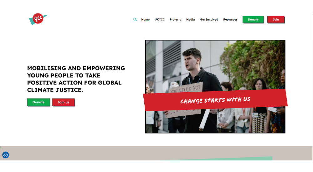 UKYCC Website Design screenshot