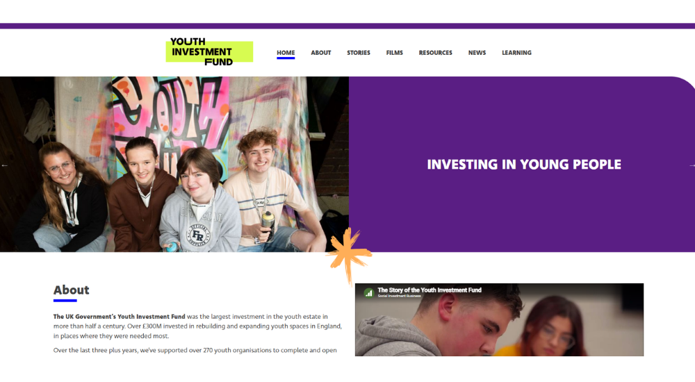 YIF Website Design Screenshot